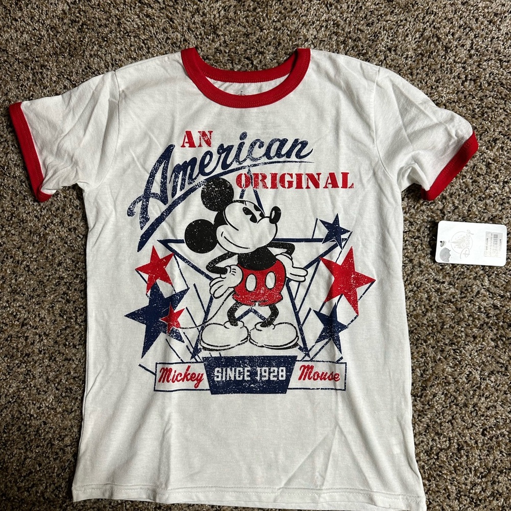 Disney Mickey Mouse Kids T-Shirt - White and Red Accents